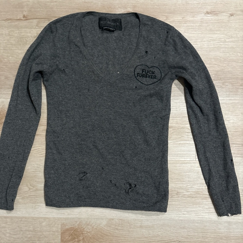 Super RARE Baton Von Fancy for Reformation sweater